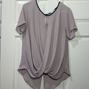 LUSH Surplice vneck cut blouse